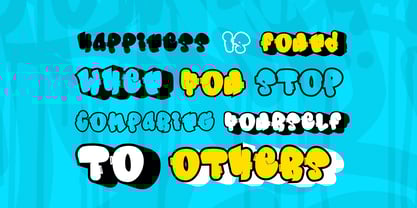 Morp Caps Extrude Font Poster 3