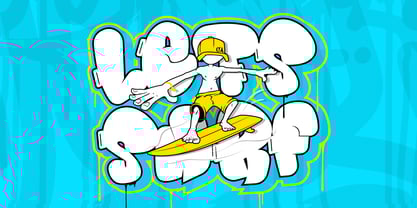 Morp Caps Extrude Font Poster 4