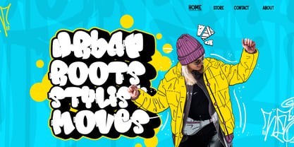 Morp Caps Extrude Font Poster 6