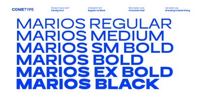 Marios Font Poster 2