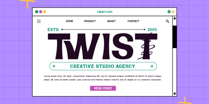 Twan Sink Font Poster 4