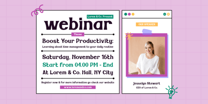 Twan Sink Font Poster 3