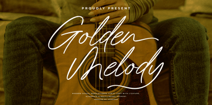 Golden Melody Font Poster 1
