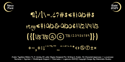 Nullan Font Poster 6