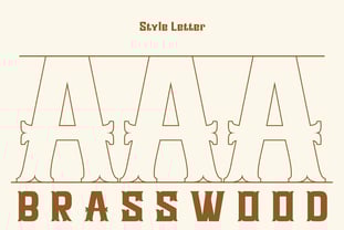 Brasswood Font Poster 6