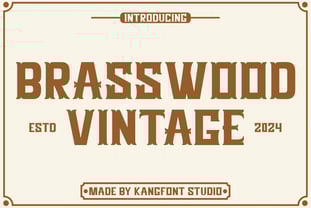 Brasswood Font Poster 1