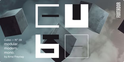 Cubo Font Poster 1