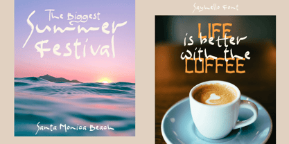 Sayhello Font Poster 5