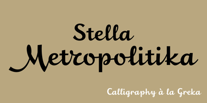 Stella Metropolitika Font Poster 1