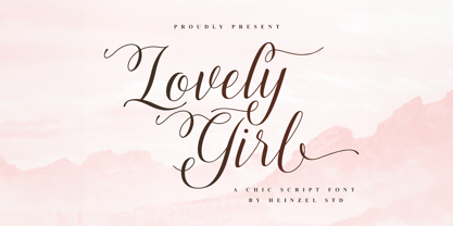 Lovely Girl Font Poster 1
