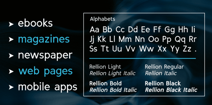 Rellion Font Poster 3