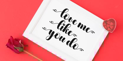 Valentines Font Poster 4