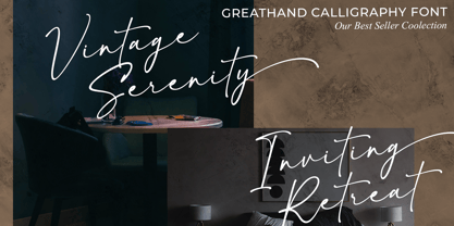 Greathand Font Poster 5