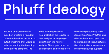 Phluff Font Poster 10