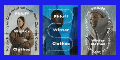 Phluff Font Poster 4