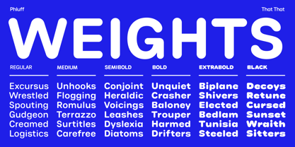 Phluff Font Poster 3