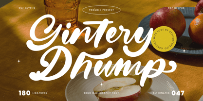 Gintery Dhump Font Poster 1