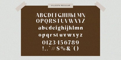Villesta Font Poster 13