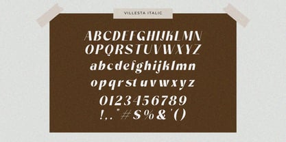 Villesta Font Poster 14