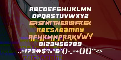 Race Head Font Poster 6