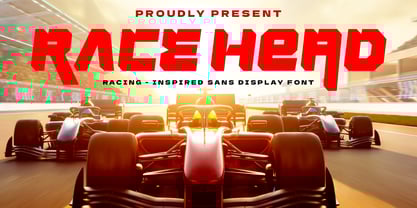 Race Head Font Poster 1