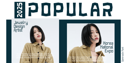 Gemrock Font Poster 2