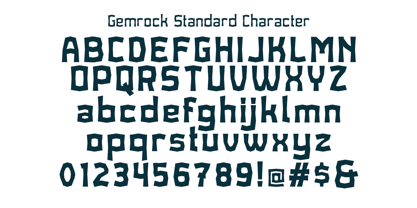 Gemrock Font Poster 7
