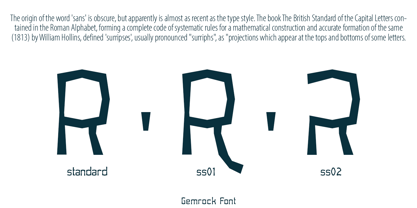 Gemrock Font Poster 3