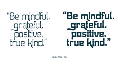 Gemrock Font Poster 5