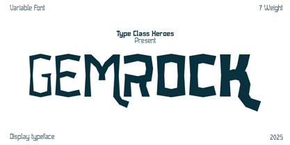 Gemrock Font Poster 1