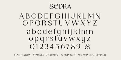 Sedra Font Poster 14
