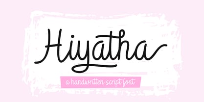 Hiyatha Script Font Poster 1