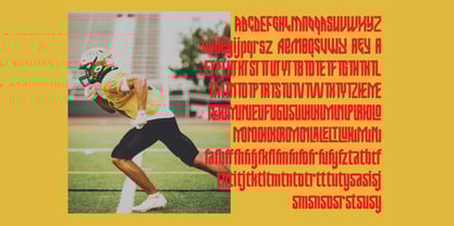 Moist Condensed Display Slant Font Poster 13