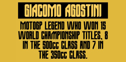 Moist Condensed Display Slant Font Poster 4