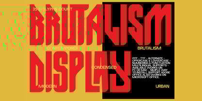 Moist Condensed Display Slant Font Poster 2