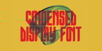 Moist Condensed Display Slant Font Poster 7