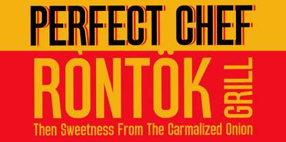 Rontok Font Poster 4