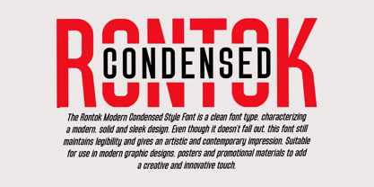 Rontok Font Poster 2