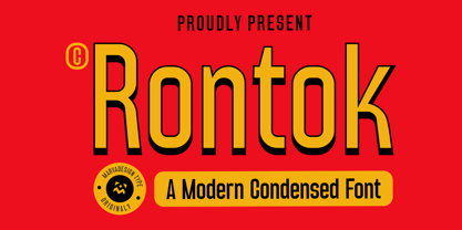 Rontok Font Poster 1