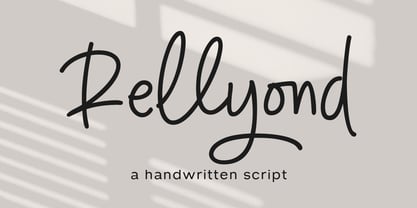 Rellyond Font Poster 1