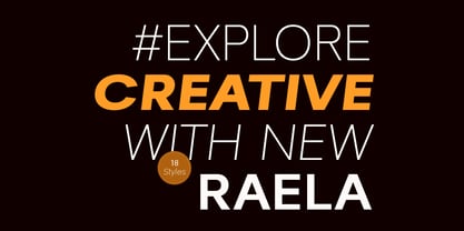 Raela Font Poster 4