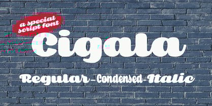 Cigala Font Poster 1
