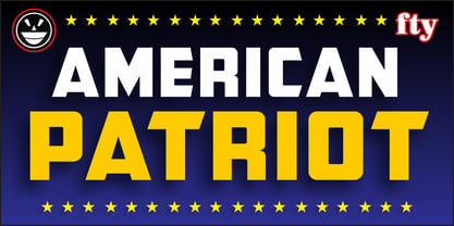 CFB1 American Patriot Font Poster 3