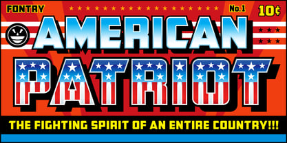 CFB1 American Patriot Font Poster 2