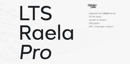 LTS Raela Pro Font Poster 1
