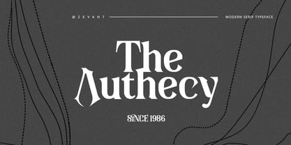 Zevant Font Poster 7