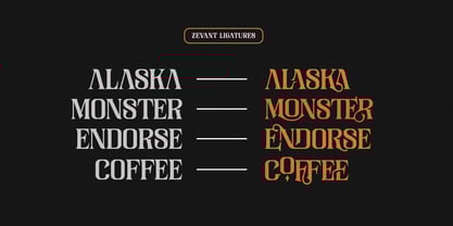 Zevant Font Poster 9