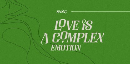 Zevant Font Poster 2