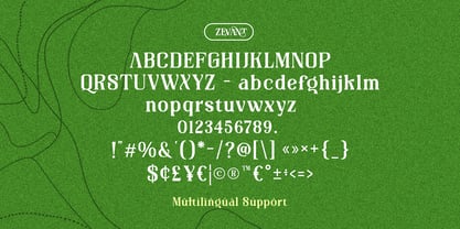 Zevant Font Poster 8