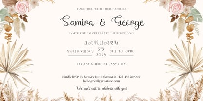 Liliana Rose Font Poster 3